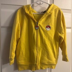 EUC Pokemon XS Pikachu Character Full Zip Hoodie Unisex